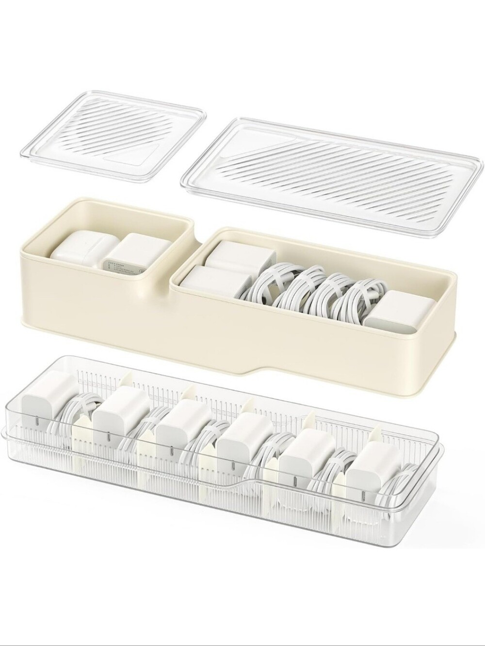 Universal Charger Cable Cord Storage Organizer Box